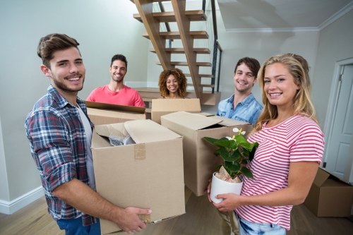 Office relocation team planning a move in Brixton