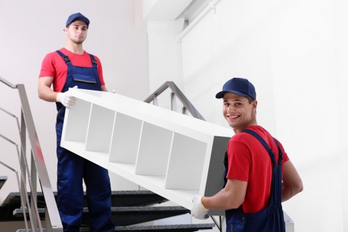 Preparing for a move with packed boxes in a Brixton apartment
