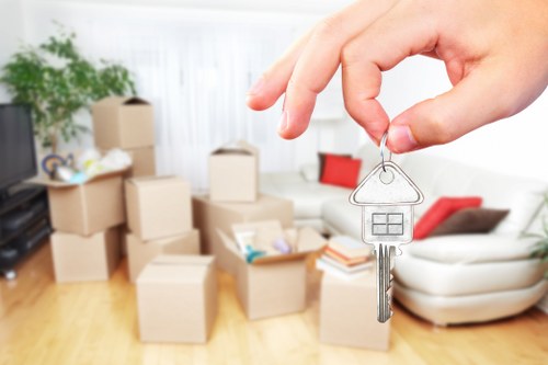 Risk assessment and careful item handling during a van move in Brixton