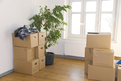 Furniture being carefully transported during a Brixton removal
