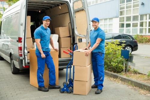 Removal team helping with a flat move in Brixton