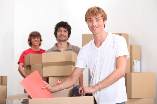 Unpacking and organising items in a Brixton property